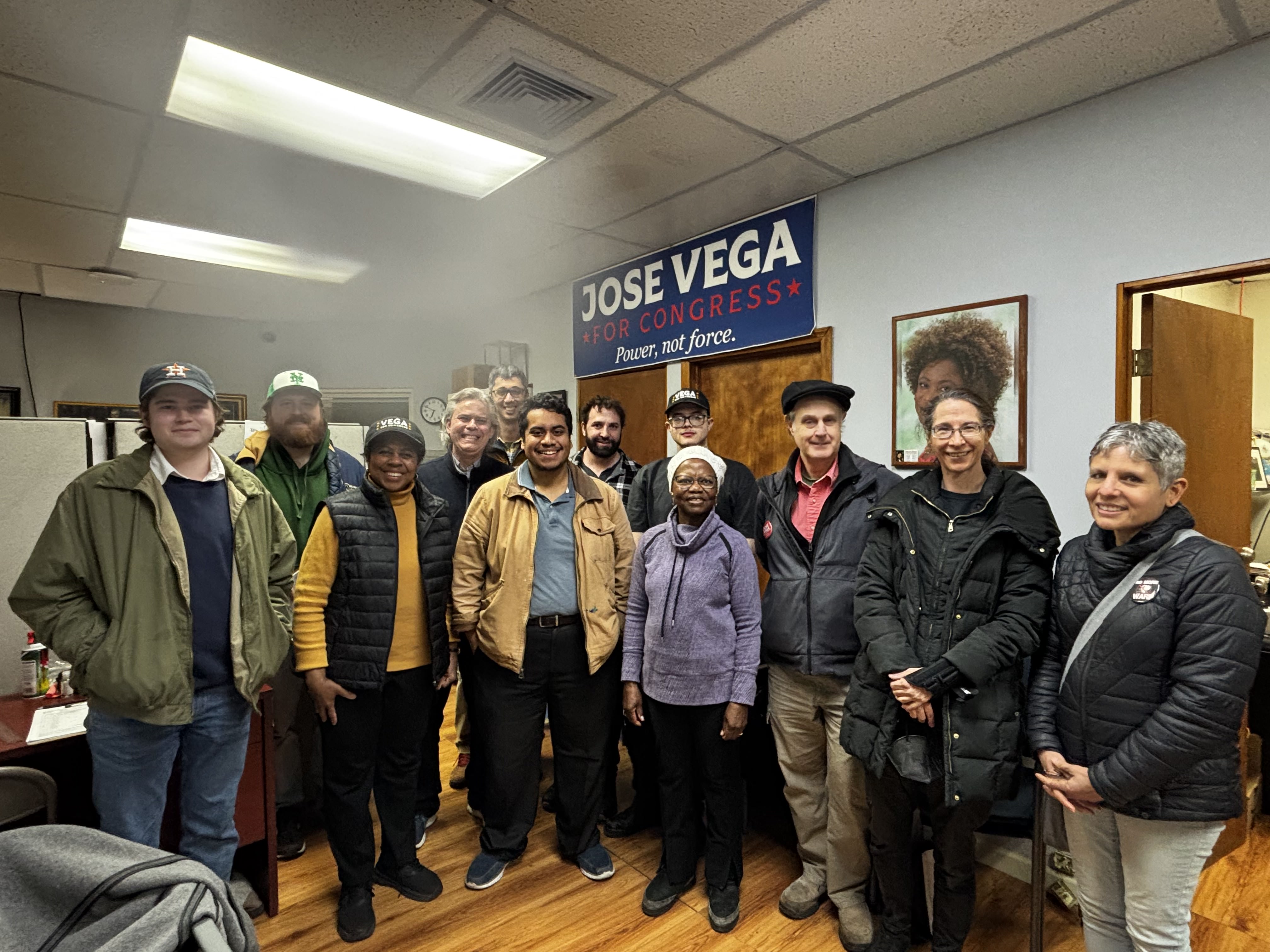 Jose Vega campaign petitioners