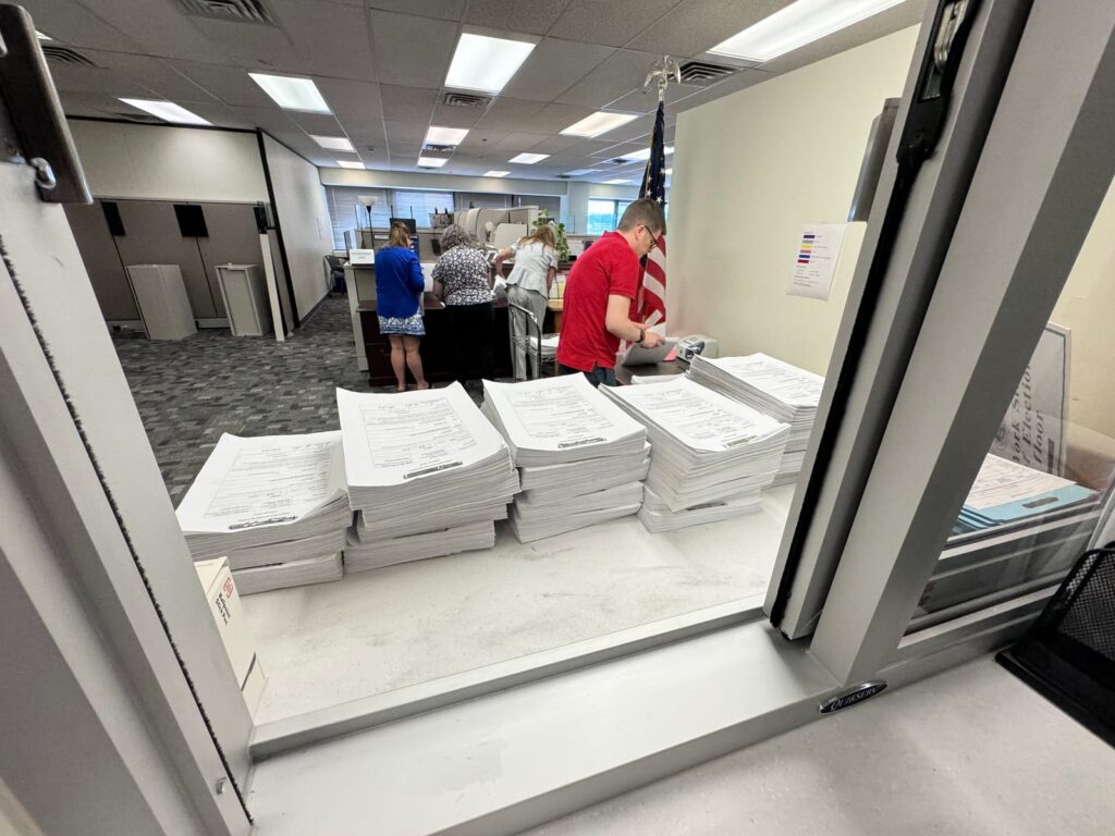 Sare turned in 70,000 signatures to the New York Board of Elections